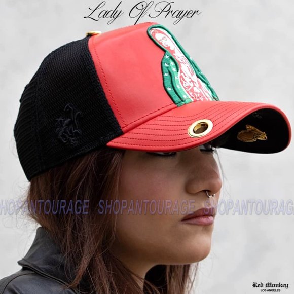 Red Monkey Lady Of Prayer RM1403 New Limited Edition Trucker Snapback Hat Cap - Picture 5 of 9